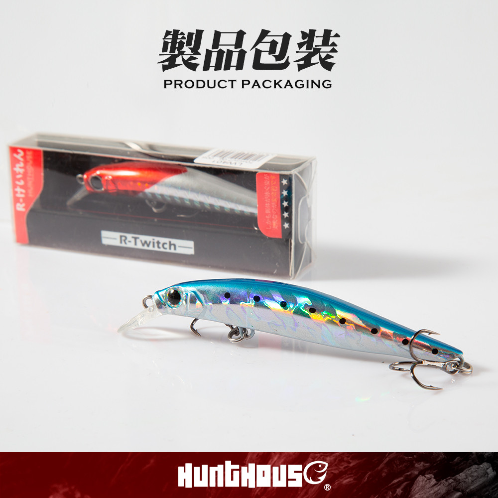 Hunthouse Artist Minnow Fishing Lure Hard เหยื่อ Sinking Minnow Wobbler Swimbait 70 มม./7g 80 มม.8.5g น้ําเค็ม Silence สําหรับ Seabass ราคา ถูกที่สุด ดีลบีเคเค แกลเลอรีภาพที่ 6