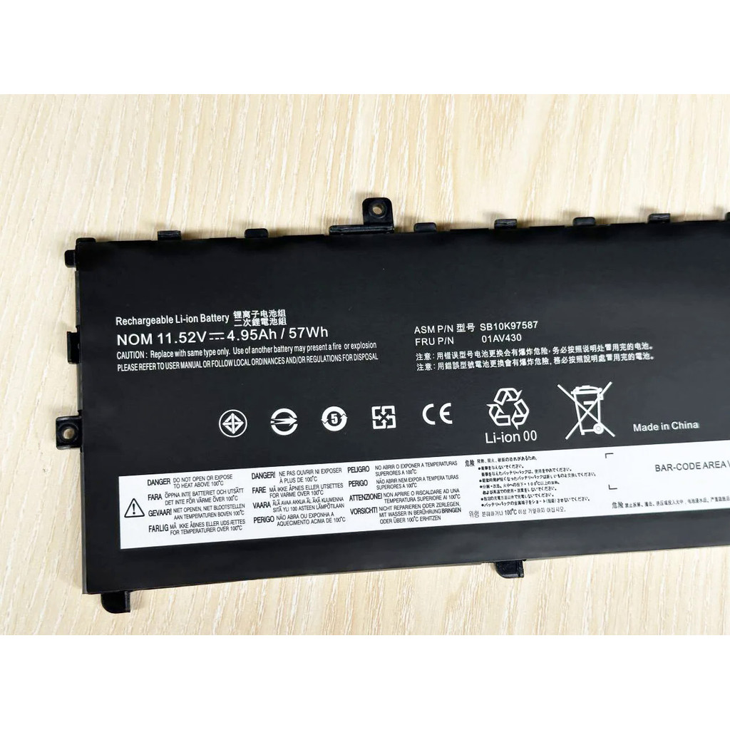 01AV494 01AV430 Battery FOR Lenovo Thinkpad X1 Carbon 5th 2017 6th 2018 Series 01AV429 SB10K97586 01