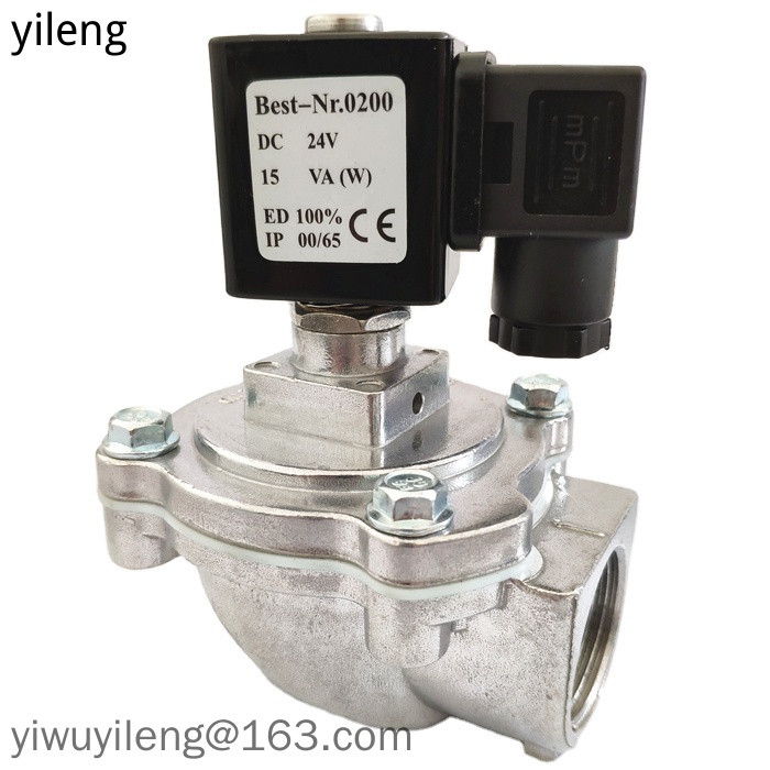 ถุงป้องกันการระเบิดกรองมุมขวาวาล์วชีพจรแม่เหล็กไฟฟ้า DMF-Z-40S/25S/20J นิวเมติก