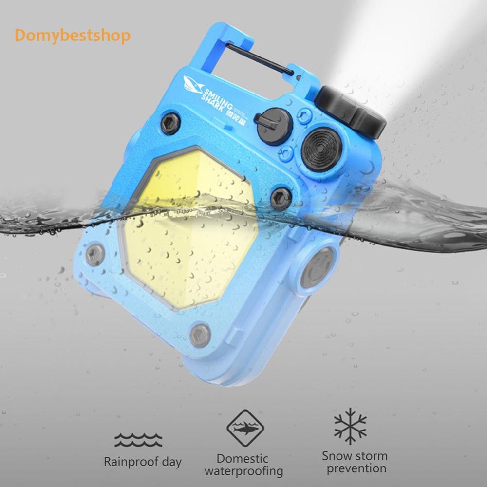 ไฟพวงกุญแจ LED COB Type-C USB ชาร์จไฟฉายทํางานขนาดเล็ก 6 โหมด [Domybestshop.th]