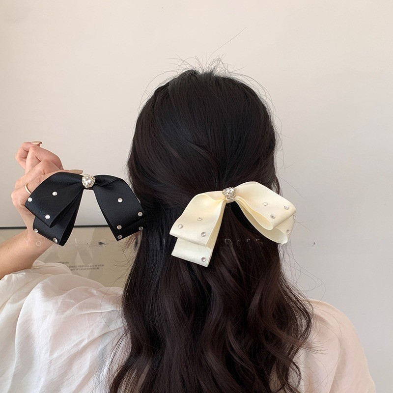 รักแฟลชเพชรแฟชั่นโบว์กิ๊บเป็ดบิลคลิปหวานเรียบคลิปด้านคลิปอุปกรณ์ผม