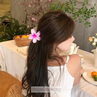 kingshopping(HDF14）กิ๊บติดผม รูปดอกไม้ สีแคนดี้ แฟชั่นฤดูใบไม้ผลิ สไตล์แฟรี่ สําหรับวันหยุดริมทะเล