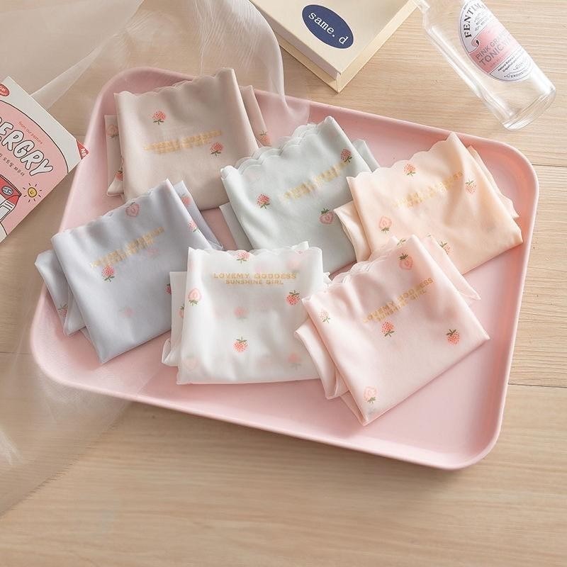 🍓NEW🍓กางเกงในเจลลี่ ลายสตอเบอร์รี่ กางเกงชั้นใน ผู้หญิง ไร้ขอบ ผ้านุ่มลืน บางเบา ลดอับชื้น ต้านแบคทีเรีย สวมใส่สบาย - รูปที่ 7