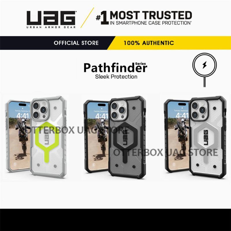 Uag iPhone 12 13 14 15 16 Pro Max / 16 15 14 13 12 Pro / 16 15 14 Plus / 16 15 14 13 12 Case Pathfinder Magnetic Casing เคสกันกระแทก