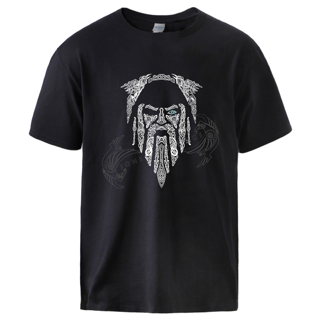 Odin Vikings Son Of Odin Mens Top Tee ฤดูร้อนแขนสั้นผ้าฝ้ายเสื้อยืด 2025 ฤดูร้อนฤดูใบไม้ผลิ Man ยี่ห
