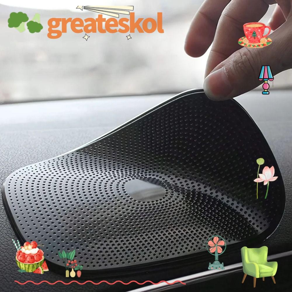 Greateskol แผ่นกันลื่นในรถยนต์,แผ่นกันกระแทกสไลด์กันลื่นกันน้ํา,กาวซิลิโคนแดชบอร์ดเสื่อเก็บของเหนียว