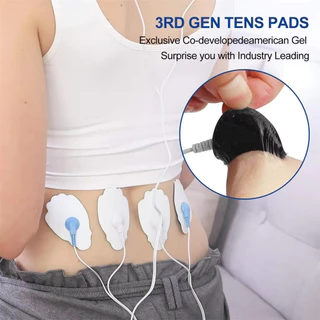 10/20pcs Electrode Pads เจลสําหรับ Tens การฝังเข็มกายภาพบําบัดเครื่อง Slimming Pulse Ems เครื่องกระตุ้นกล้ามเนื้อสติกเกอร์นวด