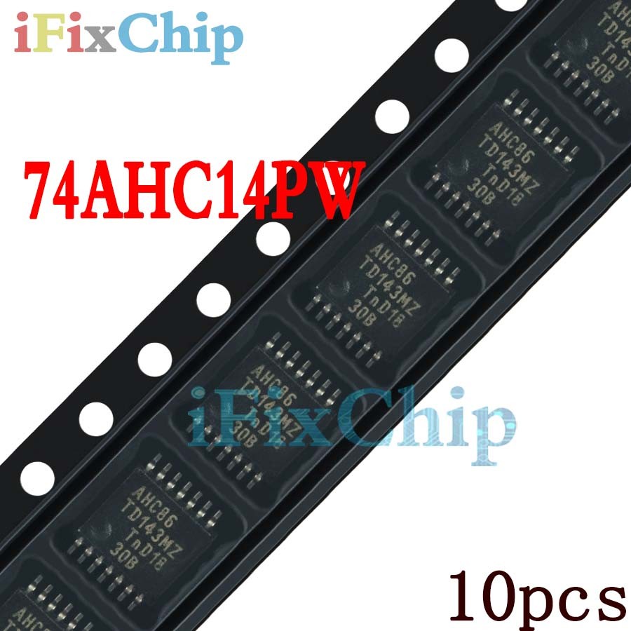 10 ชิ้นใหม่เอี่ยม 74AHC14PW AHC14 sop-14