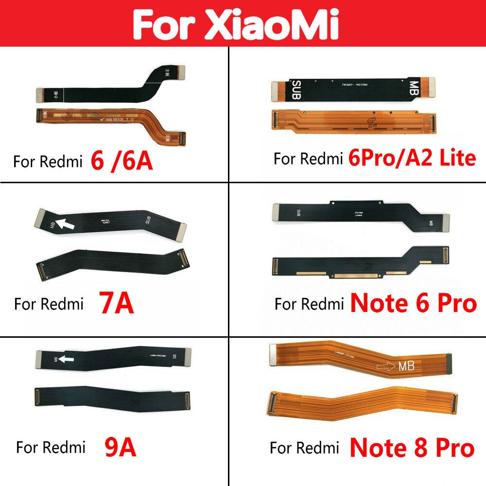 เดิมเมนบอร์ดหลัก Flex สําหรับ Xiaomi Redmi 9 9A 9C 8 8A 7 7A 6 6A หมายเหตุ 9 9s 8 7 6 5 Pro Flex Logic Board อะไหล่