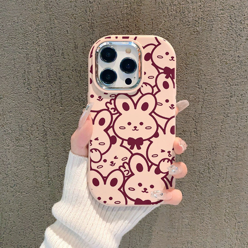 Good ส่งจากไทย เคสโทรศัพท์มือถือนิ่ม เคสไอโฟน กันกระแทก สําหรับ IP16 15 14 13 12 11Promax 7 8 Plus X/R XSMax กระต่าย