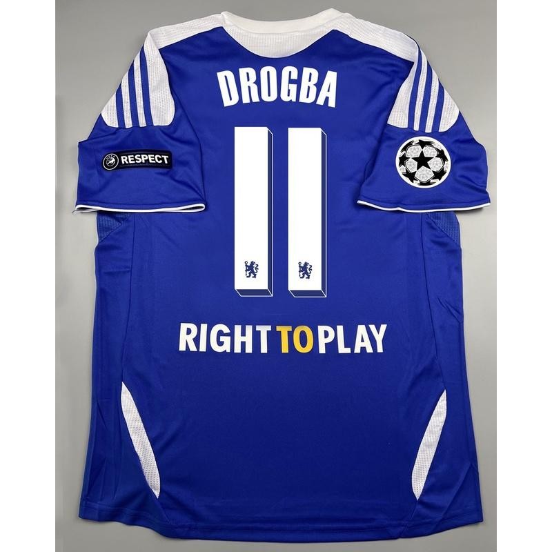 เสื้อฟุตบอล ย้อนยุค เชลซี เหย้า 2011-12 Retro Chelsea Home อาร์มแชมเปี้ยนลึค 8 LAMPARD 9 TORRES 11 DROGBA 26 TERRY