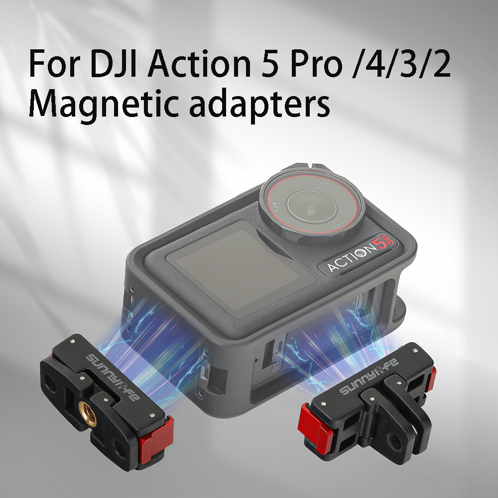 สําหรับอะแดปเตอร์แม่เหล็ก DJI OSMO Action 5 Pro สําหรับ DJI OSMO Action 5 Pro/4/3/2 กล้องพับ Quick R