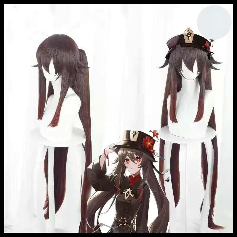 🍀Genshin Impact Hu Tao Cosplay Games Anime Wig