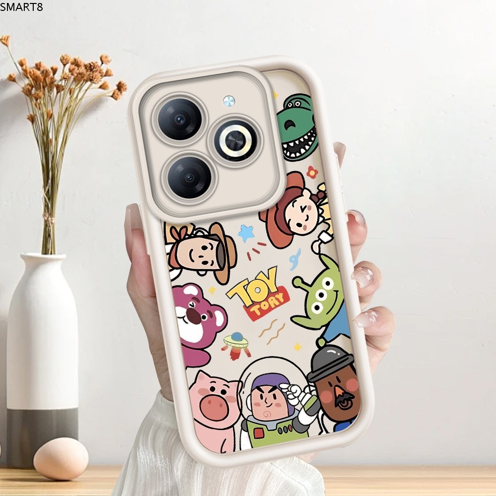 For Infinix Smart 8 เคสอินฟินิกซ์ เคส JGS New Original Design Soft Liquid Silicone Camera Protection Phone Case Cover