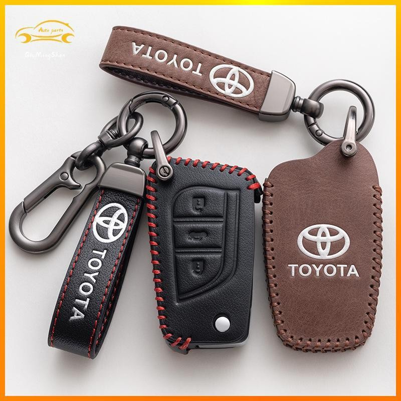 Toyota yaris vios altis revo chr cross camry Fortuner เคสกุญแจรีโมทรถยนต์ แบบหนัง สําหรับ