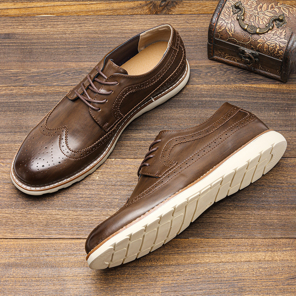ผู้ชาย Ultra-Light Braddock รองเท้าลําลอง Retro ฤดูใบไม้ผลิฤดูร้อนรองเท้าผ้าใบหนังสบาย