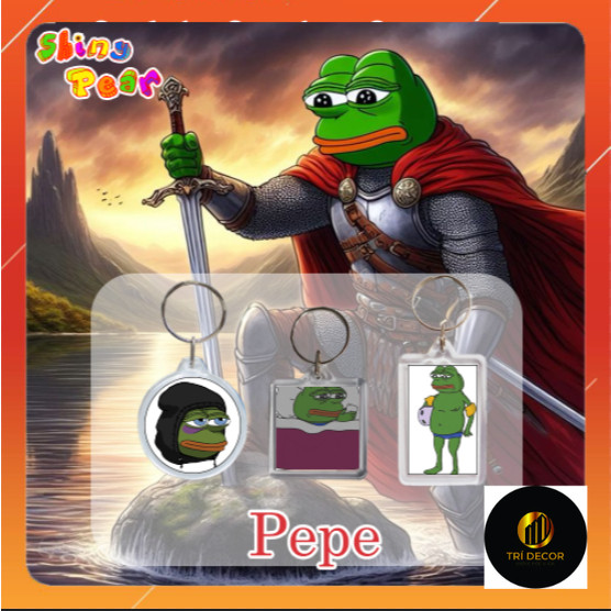 [Meme PePe] - พวงกุญแจ | พวงกุญแจ PePe / Pepe the Frog / Frog Meme เป็นของขวัญ ตกแต่ง กระเป๋าเอกสารห