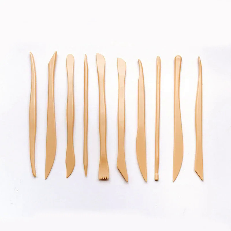 10pcs/set Clay Sculpting Tool Wax Carving Pottery Tools Plastic Carving Sculpture Shaper Polymer Mod