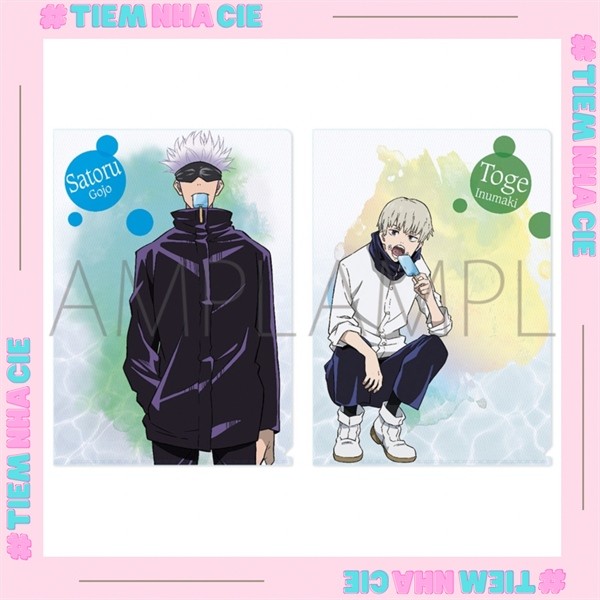 [Cies Shop] [AVAILABLE] CLEARFILE JK Jujutsu Kaisen War Spell Eating ICE CREAM