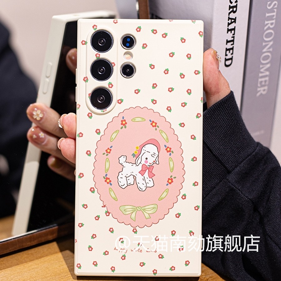 เหมาะสําหรับ Samsung s24ultra เคสโทรศัพท์ s23plus คือ 24 Plus s20+s10 สิบ s21u น่ารัก note20 เกาหลี a54a52a55a53s22 Niche ไม่มีชนเทพธิดาดอกไม้นุ่มกรณี