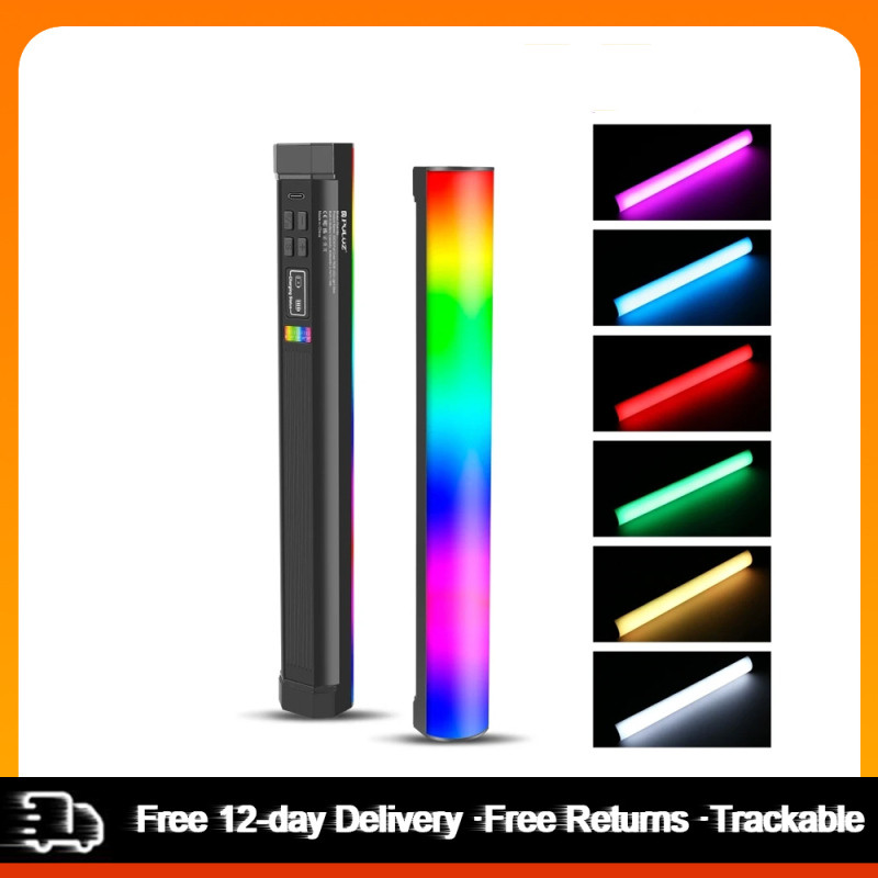 Puluz PU4139 32 ซม./12.6in แบบพกพา RGB Light Stick Magnetic LED Tube Light Wand 10W การถ่ายภาพเติมแส