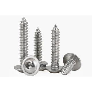 [RL] M3-M8 สกรูเกลียวปล่อยหัวแฉกหกเหลี่ยม สแตนเลส 304 ทนทาน ไม่เป็นสนิม M5 M6 Stainless Steel Hexagon Self-Tapping Screw