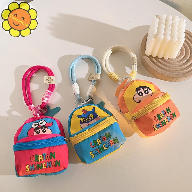 Yescont การ์ตูน Pring Crayon Shin-Chan กระเป๋าสายโทรศัพท์น่ารัก Anti Lost เคสโทรศัพท์ Lanyard จี้ TH