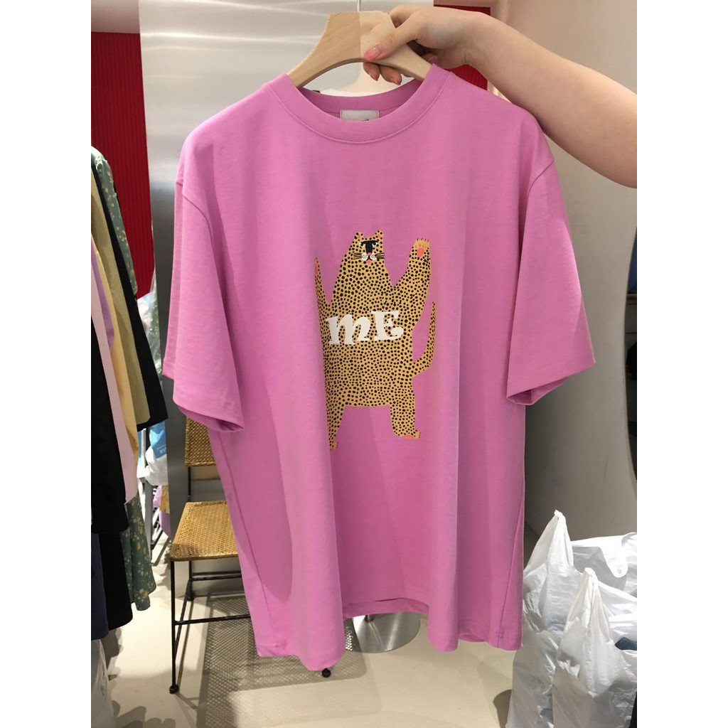 (จัดส่งตลอด 24 ชั่วโมง）OOOK Official  เสื้อยืดคอกลมoversize  พร้อมส่ง T182