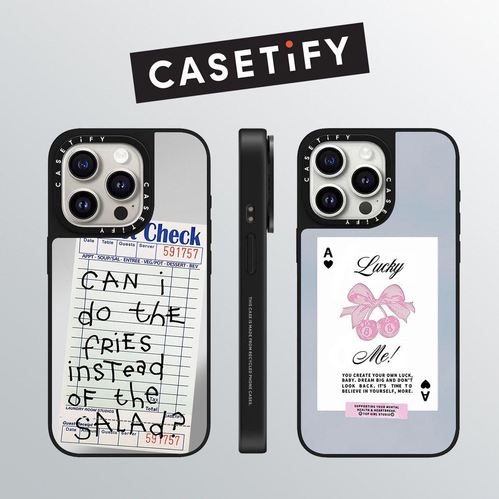 Drop proof CASETIFY เคสโทรศัพท์สําหรับ iPhone 16promax 16pro plus 15Pro 15promax 14promax 13 13pro พิมพ์ด้านข้างเคสแข็งน่ารักการ์ตูน 12promax กรณี iPhone11 กรณีแกะสลักคุณภาพสูง