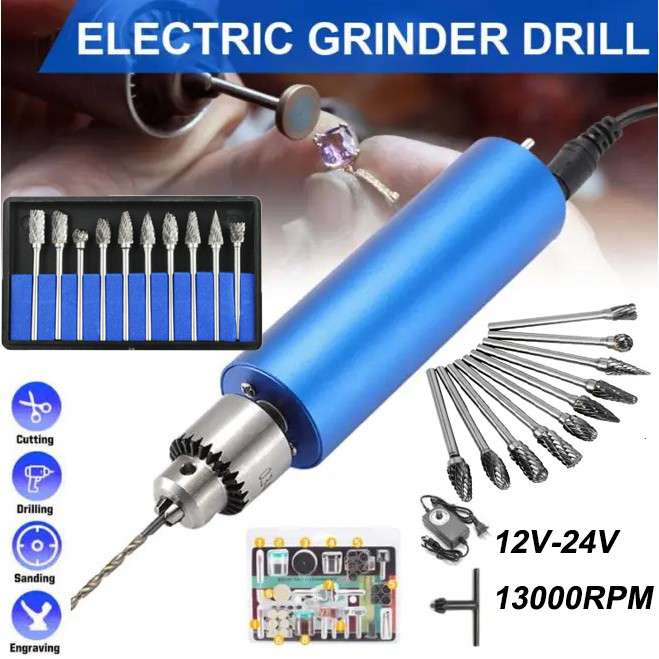 13000RPM ไฟฟ้าสว่านปากกา Mini USB สว่านมือ12V-24V DIY 385มอเตอร์บอลแบริ่ง JT0เจาะ Chuck ขนาดเล็กสว่านไฟฟ้า