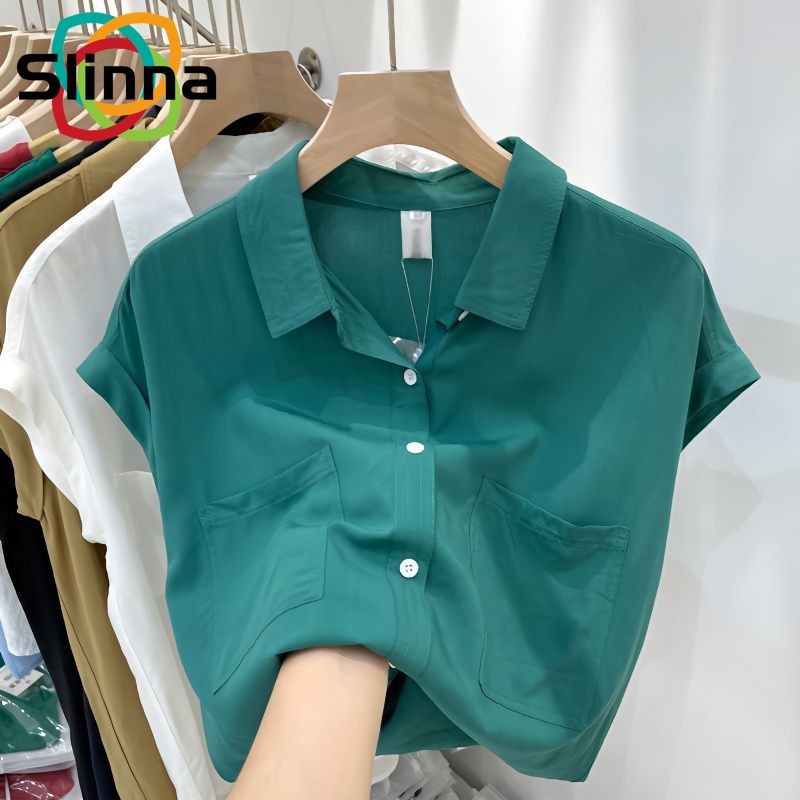 แขนสั้นผู้หญิง ใหม่แฟชั่นลําลองเสื้อยืดหลวมและอเนกประสงค์สไตล์ตะวันตกเสื้ออารมณ์ การทําตัวให้ผอม สูงสุด