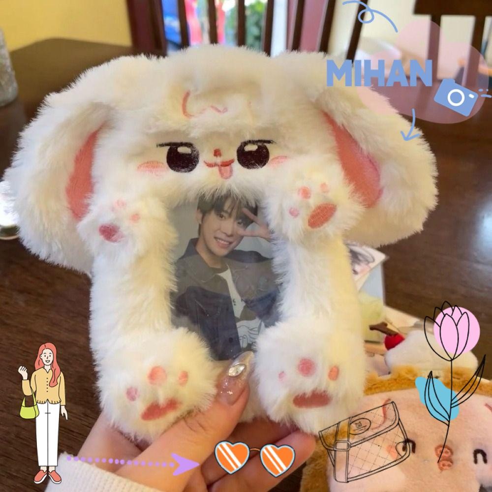 เดือน โฟโต้การ์ด ,ตุ๊กตามัลติฟังก์ชั่ภาพผู้ถือบัตร,ที่มีคุณภาพสูงกระต่ายหูใหญ่/ชายแดนบัตรคอลลีแขนสํานักงานโรงเรียน