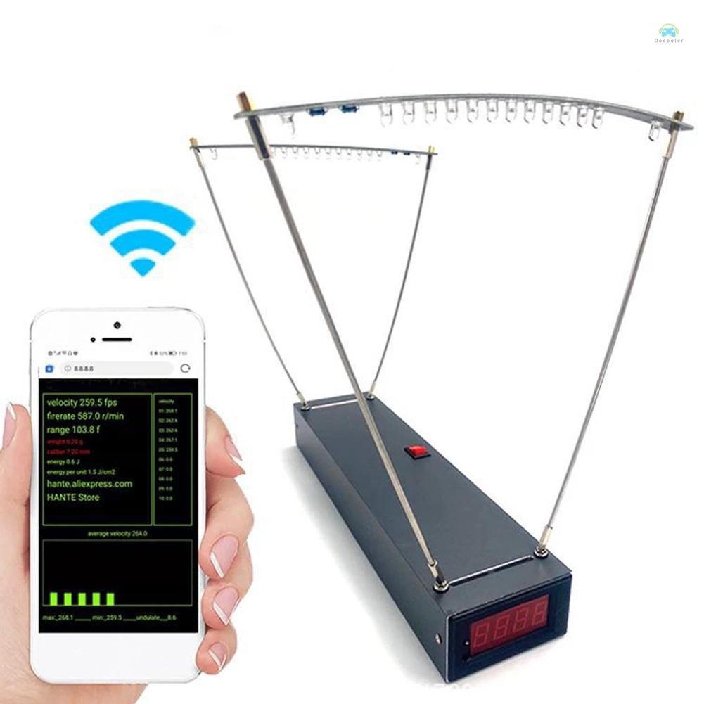 Yb1 tachymeterAccurate Canopy ประเภท Velocimeter WiFi 30-999.9fps Speedometer อัจฉริยะยิง Velocimete