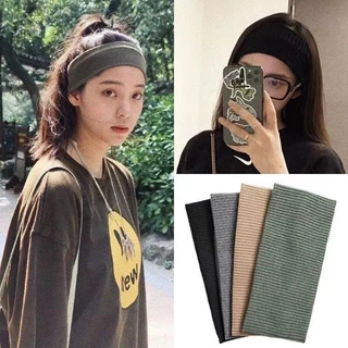 ผ้าคาดผม ที่คาดผมเกาหลี ผ้าโพกผมป้องกันเหงื่อออก ใส่เล่นกี่ฬา