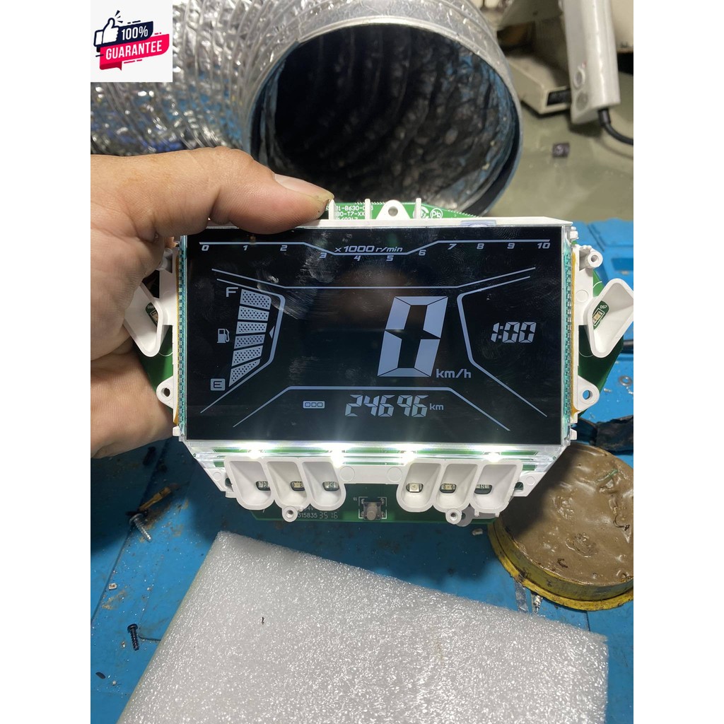หน้าจอแก้วดิจิตอลพื้นดำสำหรั Yamaha Aerox 155,มาตรวัดความเร็ว, แสดงผลเวลา, ระยะทาง,  Aerox 155 lexi1