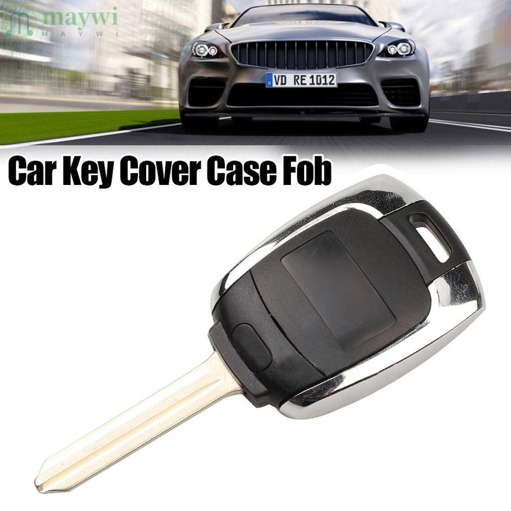 Maywi Remote Key ,อุปกรณ์เสริมในรถยนต์สมาร์ทรีโมทฝาครอบกุญแจรถ,เปลี่ยน Uncut Blade 2 ปุ่มกุญแจรถสําหรับ SsangYong/Korando/Kyron/Actyon/Rexton