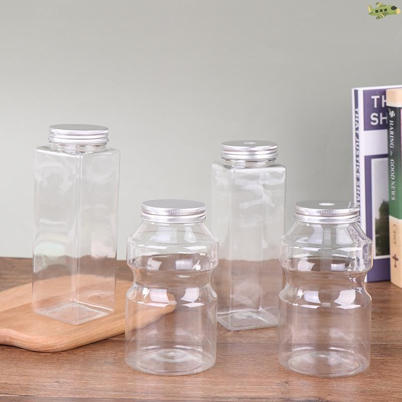 [UN] 500ml Square เครื่องดื่มน้ําผลไม้แบบใช้แล้วทิ้งขวดชานมขวดโยเกิร์ตพลาสติก TH