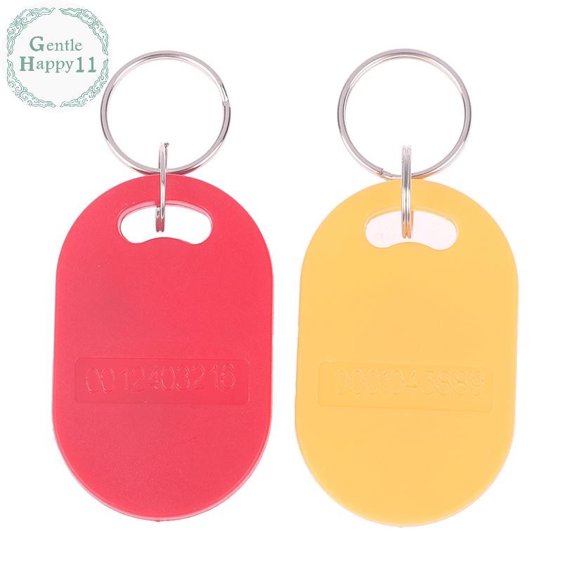 Gentlehappy ชิปคู่ความถี่ RFID 125KHZ T5577 13.56MHZ เปลี่ยน Writable IC + ID Rewritable Composite Key แท็ก Keyfob TH