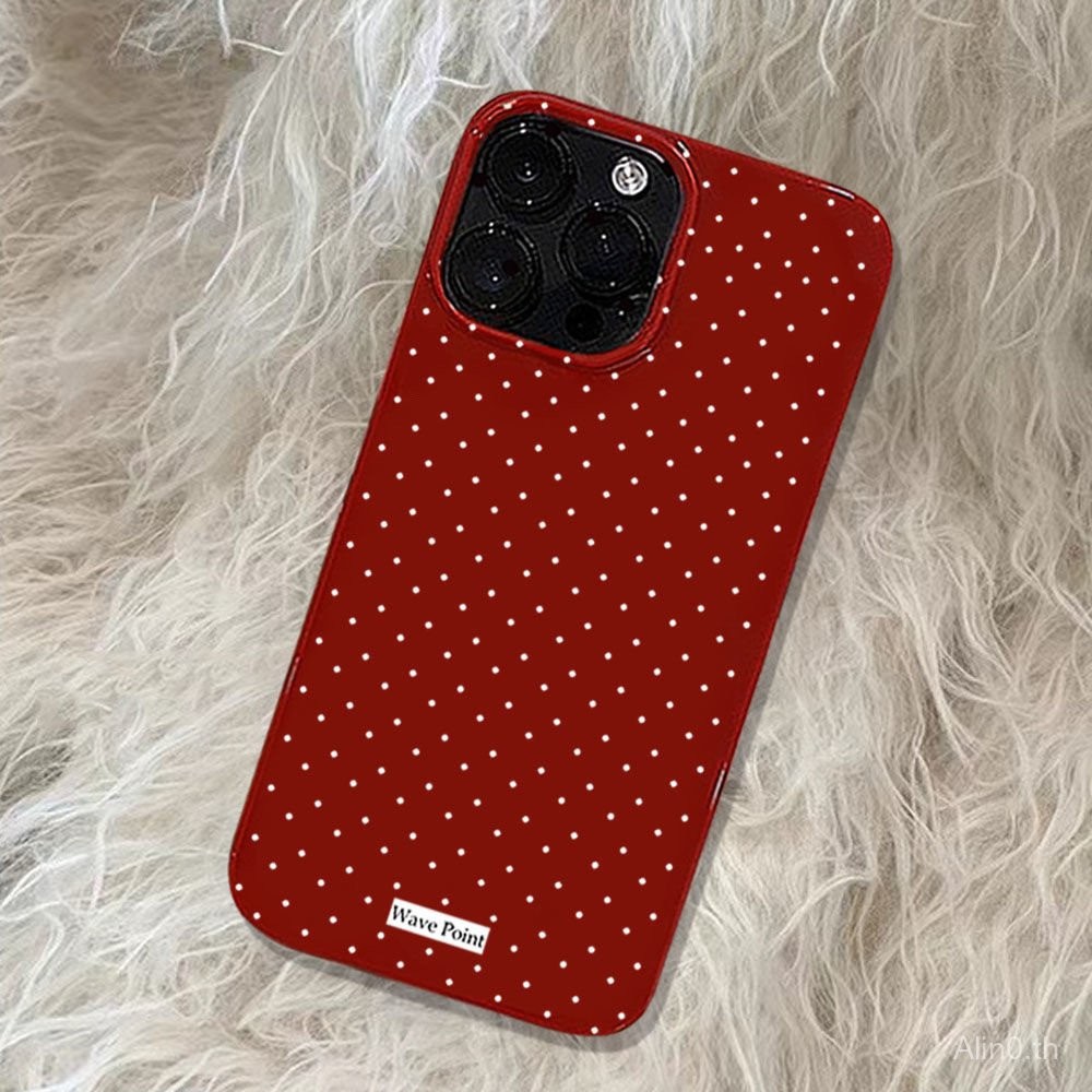 เคสโทรศัพท์สำหรับ iPhone x XS XR xsmax 11 12 13 14 15 Pro Max PLUS INS สไตล์เรียบง่ายลายจุดเคสนิ่มเคสกันกระแทกกันกระแทกเคส73qs