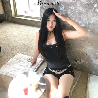 COD-ในไทย💖เข็มขัดแฟชั่นY2K ประดับเพชรเทียม หนังPU สําหรับผู้หญิง เครื่องประดับแฟชั่น ความยาว103cm.-Kri