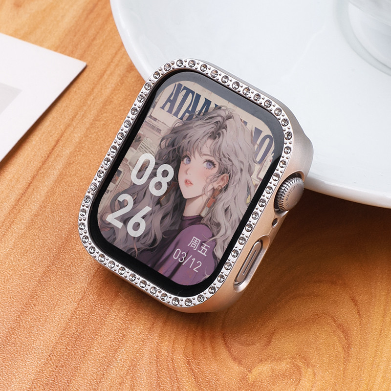 เพชร Bling กรณีพีซีสำหรับ for Huawei Watch Fit 4/4 Pro / 3 แข็งรูป้องกันหน้าจอปกสำหรับ for Smartwatch Huawei Fit 3 - รูปที่ 4