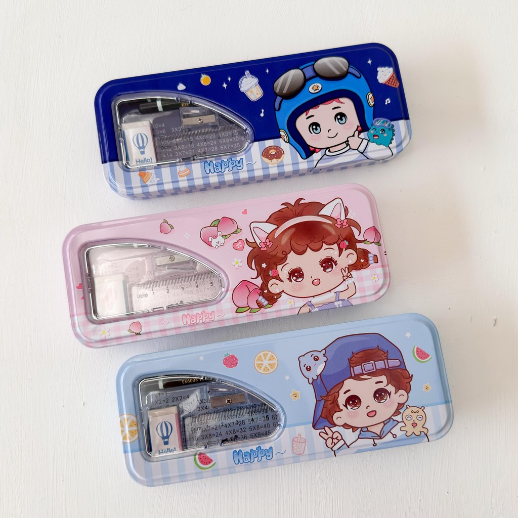CHARACTER TIN PENCIL CASE / CHARACTER PENCIL CASE / CHILDRENS PENCIL BOX