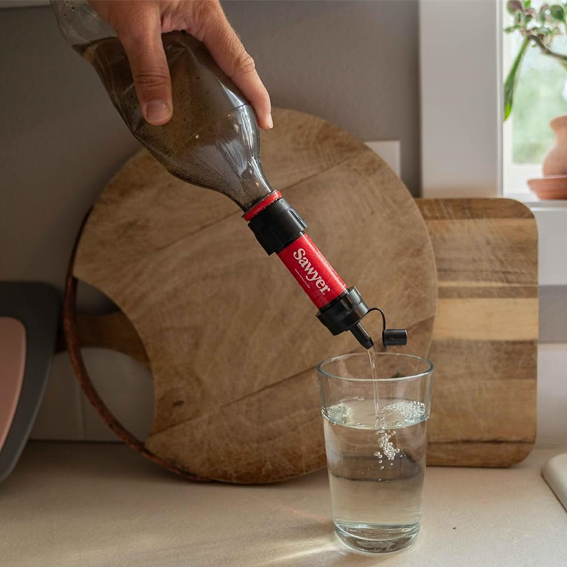 .Simple Sawyer Mini เครื่องกรองน้ำพกพา สำหรับตั้งแค้มป์และเดินป่า กรองน้ำฉุกเฉิน