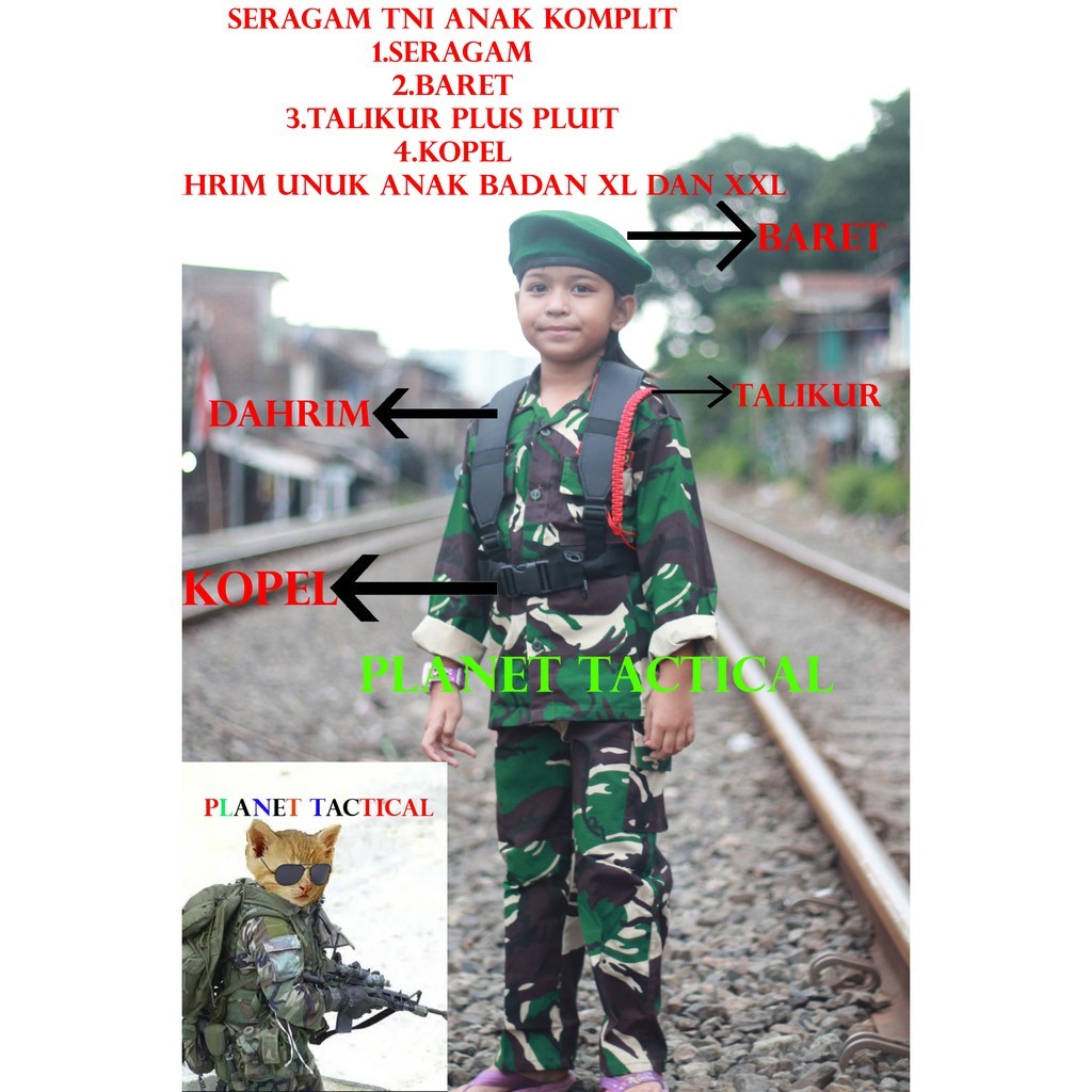 สวมคอปีน!!TNI AD COLORFUL UNIFORMS สําหรับ CHILDREN WHOLESALE COSTUMES