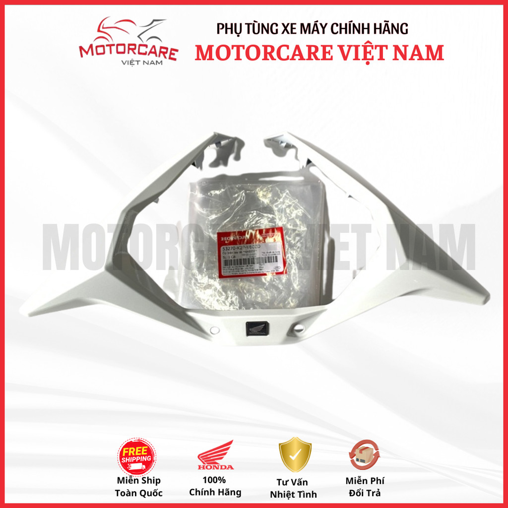 ฝาครอบพลาสติกบนแฮนด์ Nhb55P Winner X 2022+ แท้ Honda สีขาว (53270-K2P-V60ZD)