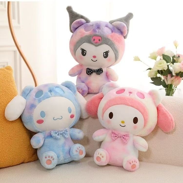 SANRIO 27 ซม.Sanrio Creative ตุ๊กตาของเล่น Kuromi หมอนตุ๊กตาสําหรับของขวัญเด็ก