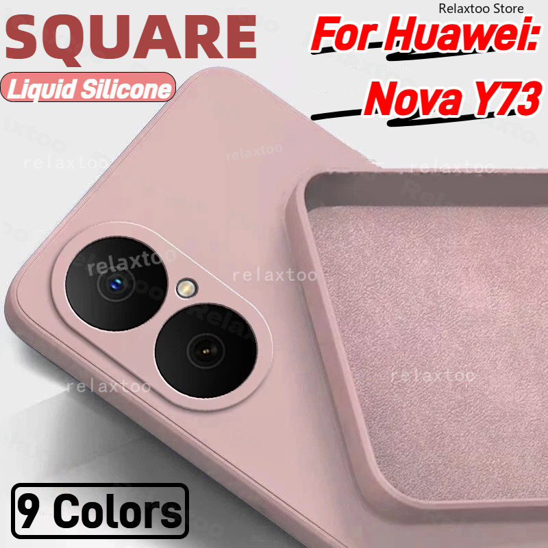 Huawei NovaY73 2025 Square Liquid สําหรับ Huawei Nova Y73 NovaY73 Y 73 HuaweiNovaY73 5G 4G แฟชั่นซิล