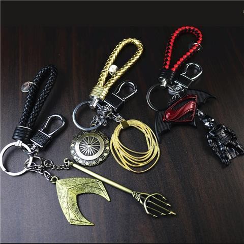 DC Heroes Aquaman Batman จี้ Wonder Woman กระเป๋าเครื่องประดับพวงกุญแจรถ Key Chain