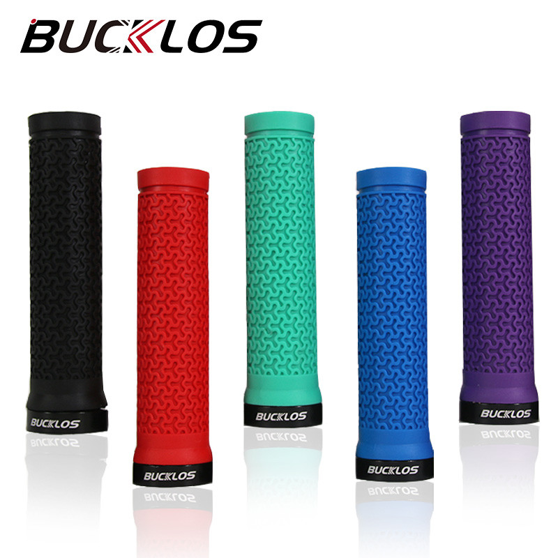 BUCKLOS มือจับจักรยาน ล็อคยางShock Absorption MTB Cuffs อุปกรณ์เสริมสำหรับการขี่จักรยาน