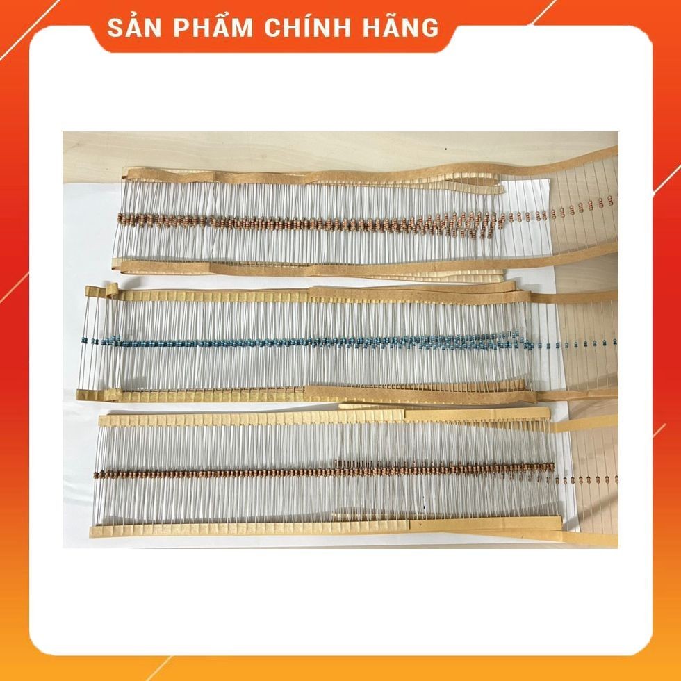 [ 100 ชิ้น ] 1/8W COPPER FOOT RESISTANCE 5% VALUES (เสียบปลั๊ก)